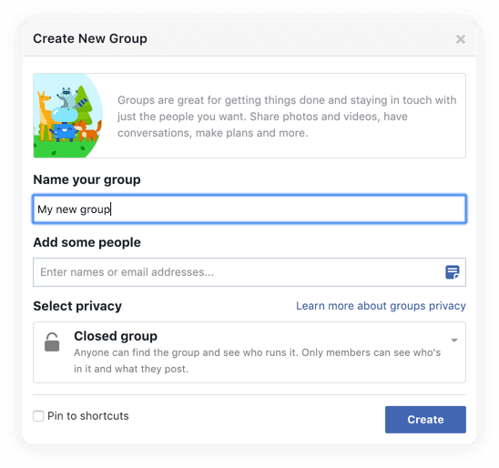 Starting Facebook Group