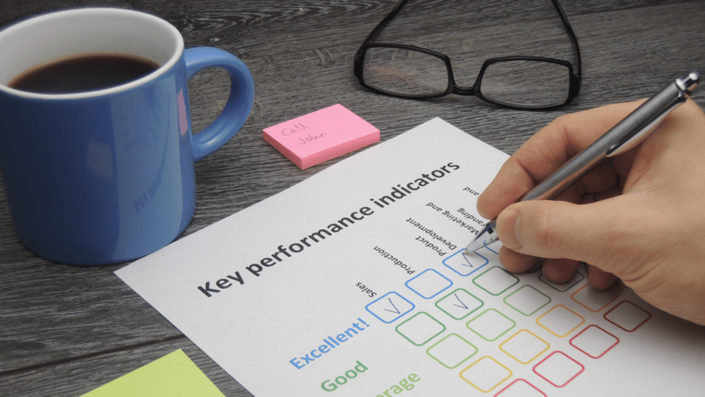 Virtual assistant reviewing key performance indicators for task completion